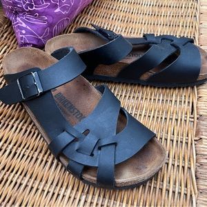 Black Birkenstocks.  Very cool style. Size 38 (7.5-8)